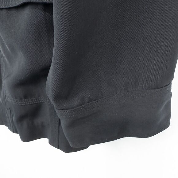 Susan Graver Style Twill Snap Front Lightweight Jacket Womens 1X Black A6223 - Picture 10 of 16